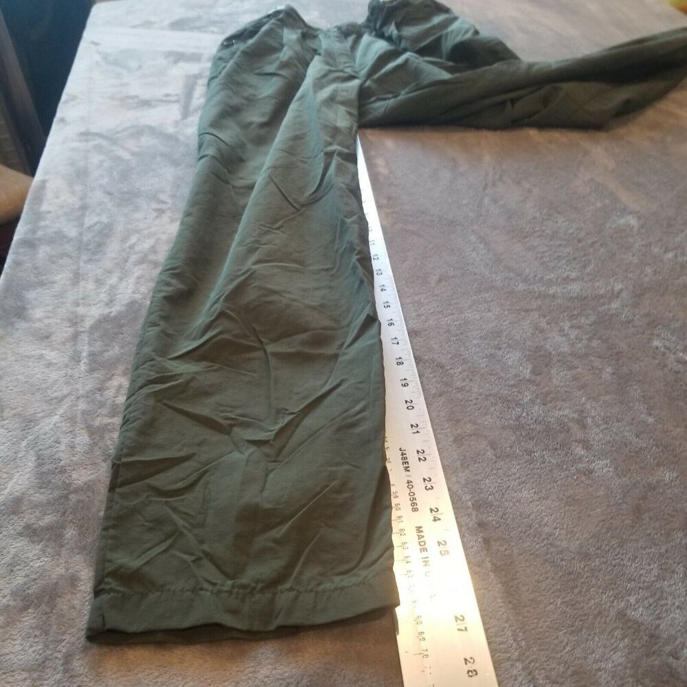 Travel Smith Women's Straight High-Rise Pants Fly Zip Pockets Gray Size Small - Picture 7 of 7